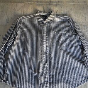 U.S. Polo Assn. Woman’s Gray and White Striped Shirt